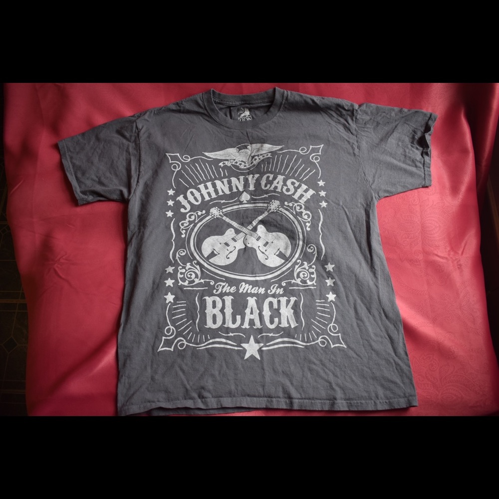 Grey Johnny Cash T-shirt